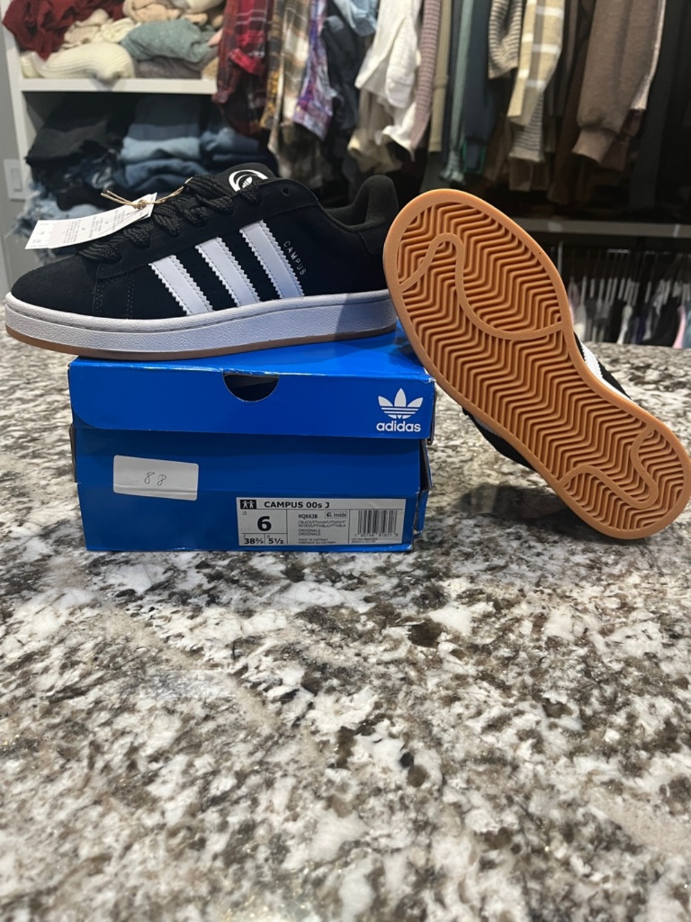 adidas Campus 00s Black & White 6 Youth / 7 Women’s - Picture 9 of 9